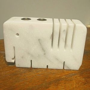 Marble Elephant Pen Holder MCM Desk Topper 🐘